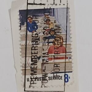 1973 USPS Employees Stamp – 8¢ – Used – MPLSM Sorting Machine Design